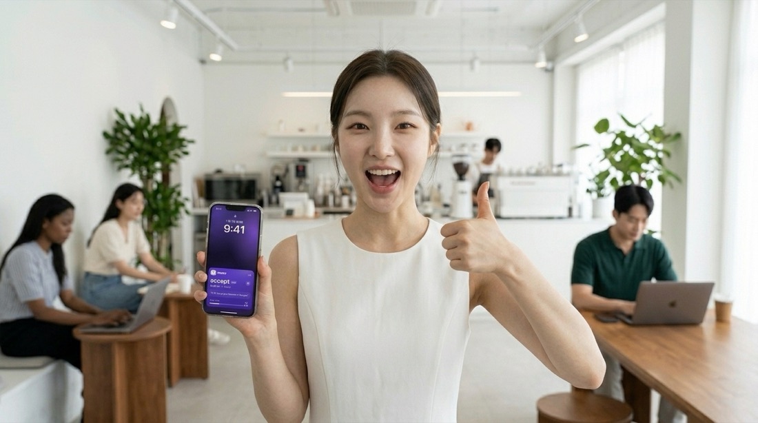 푸시보카를 사용하는 모습
